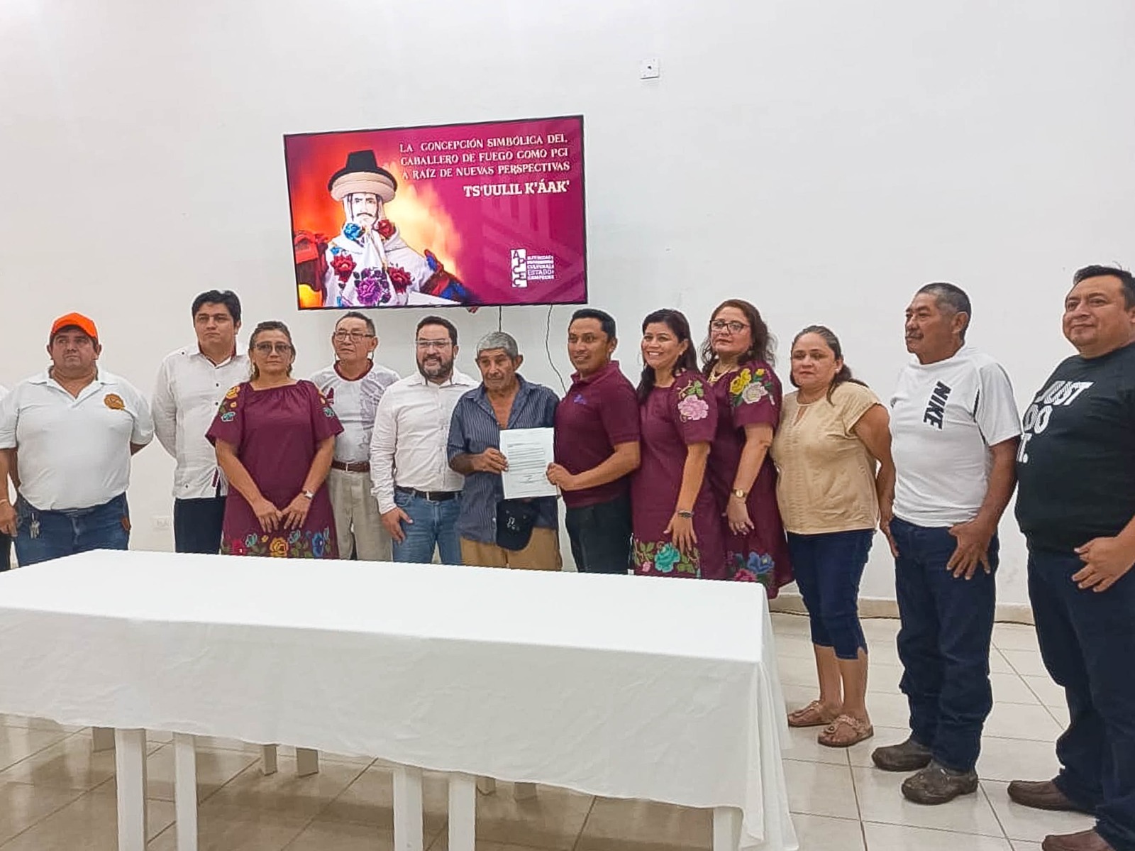 Como parte de estas acciones, se declaró la manifestación cultural del “Caballero de Fuego” (Ts’uulil K’áak) como Patrimonio Cultural Inmaterial del Estado, reconocimiento que enaltece las raíces y la cultura de la comunidad de Nunkiní.